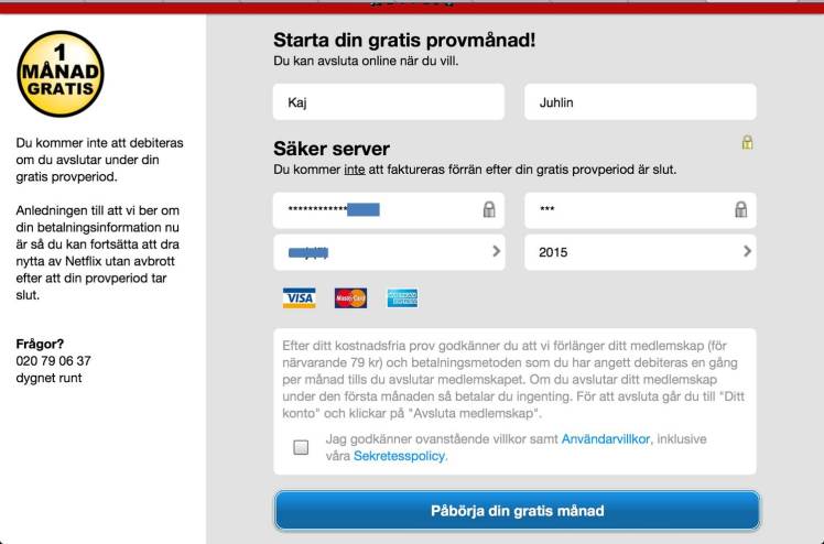 Netflix testa gratis rev